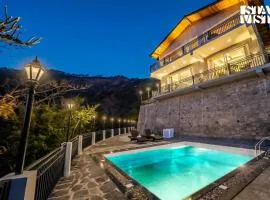 StayVista at Sunset Springs with Pool & Views