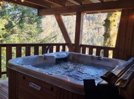 Chalet le Dahu-Calm-Jacuzzi-Free parking lot、ラ・ブレスのシャレー