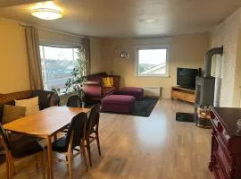 Cozy home with a fireplace, well connected to bus, quiet and view over the fjord