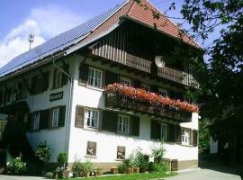 Grundhof、Oberprechtalのホテル