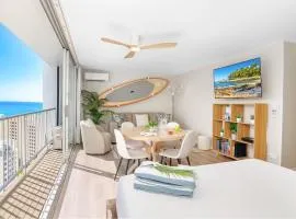 Stylish Waikiki Condo with Ocean View 3Mins to Beach