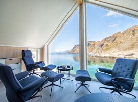 Lofoten Waterfront luxury lodge、バルスタのラグジュアリーホテル