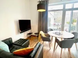 Cooles City-Appartment - Balkon