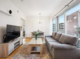 Sentral leilighet, 2 soverom, opptil 5 personer