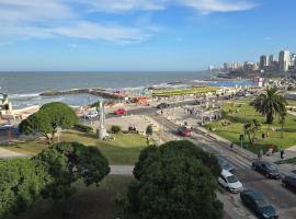 Frenta al mar, vista a la playa, hotel en Mar del Plata