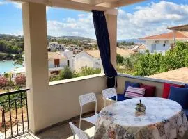 House with sea view in Porto Heli, fireplace and garden