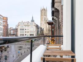 Sleek City Stays - Urban Elegance in the Heart of Ghent, alojamiento con cocina en Gante