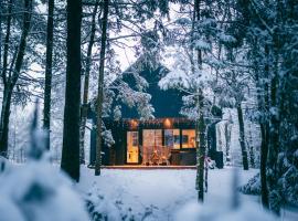 Cocodeno-'Virš Ąžuolų' - Forest SPA - FREE jacuzzi，位于Paplatelė的带热水浴缸的酒店