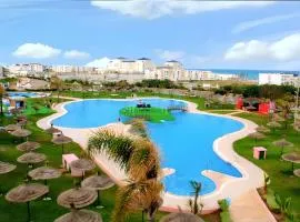Bright apartment in Marina Smir, sea view and shared pool