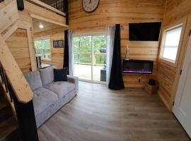 New! Pine Ridge Tiny Cabin with Hot Tub!, ξενοδοχείο σε Lampe