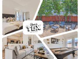 Single level w Fenced Yard, Pool Table & Fire Pit, hotel i Leander