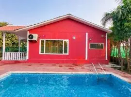 VacationBuddy 2 BHK Farmstay with Pool at Greater Noida