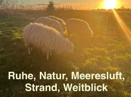 Marijanas Ferienhof 1, Urlaub mit viel Platz zwischen Dornumersiel und Bensersiel, gehört zum Café Kunterbunt