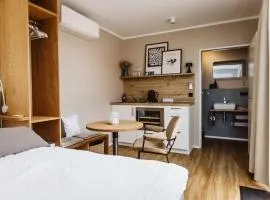 Moderne Tiny Houses am Weingut