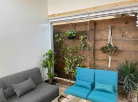 Garden glass house, natural & amusingly comfy