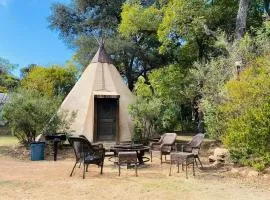 Waterfront Teepee 3 Jumping Fish