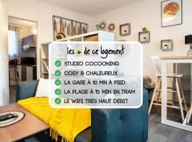 Studio "Le Nid Douillet" - Tout Confort à Proximité de la Gare - Tram à 5 min