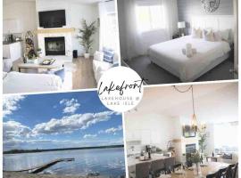 Lake Isle Lakehouse - Private Beach - Ice Fishing, Hotel in Seba Beach