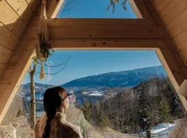 Alemiło mini - domek z balią i widokiem na Babią Górę