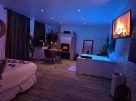 Suite de charme avec JACUZZI illimité et jardin privatif
