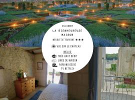 La Bienheureuse Maison, vue sur le Château de Villandry, hotel in Villandry
