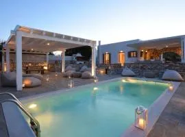Executive Paros Villa 4 Bedrooms Villa Almyrikia Sunset Stunning Sea Views And Private Pool Ampelas