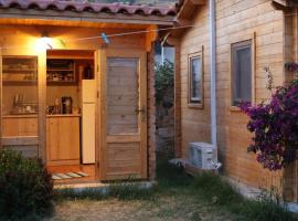 Petrakis Aris Beach Apartments Log Cabin No1, hotel en Lentas