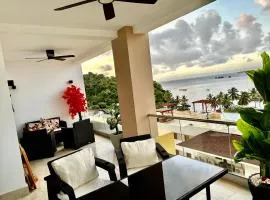 2 bedrooms apartment big balcony ocean view in Samana'