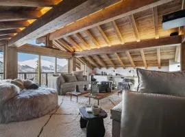 Chalet spacieux avec bain nordique, hammam et vue proche des pistes - FR-1-570-66