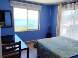 Cómoda habitación matrimonial en casa en Cocholgue