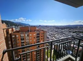 Moderno Apto 1HAB para 2 hasta 4 personas con Vista Panorámica en Usaquén, WiFi Rápido y Cocina Equipada