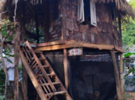 Black sand Gypsea Home Little Bay Kohchang Ranong, campsite in Ko Thalu