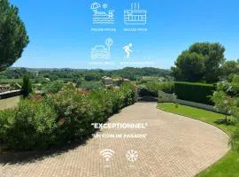 Les Hauts de la Pinède - Villa avec Piscine, Jacuzzi et Boulodrome privatifs