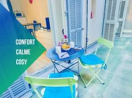 Studio T1 Centre - Idéal couple & amis - Confort - WIFI - Calme - Climatisation - Coin Terrasse