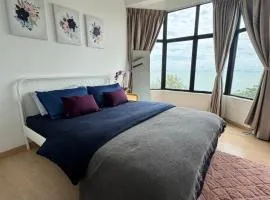2BR Apartment - Beachfront - Corner Unit - Netflix - Unifi 300mbps - Mutiara Melaka Pantai Puteri
