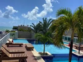 LATINoAMÉRICA I 1min da praia I Apto com varanda I Piscina na Cobertura