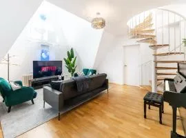 nestup - 130 qm Maisonette-Penthouse - Dachterrasse mit exklusivem Panoramablick