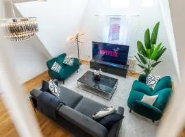 nestup - 130 qm Maisonette-Penthouse - Dachterrasse mit exklusivem Panoramablick