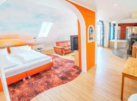 Penthouse mit Whirlpool, Sauna, Dachterrasse und Schwedenofen, air-condition, khách sạn ở Altötting
