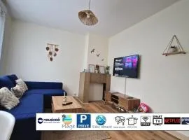 Caprices des vagues - A 300 m de la plage et à 4 kilomètres de Nausicaa, Place de parking privée, Eau douce, Netflix, Primes Vidéo, Wifi haut débit