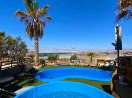 Hotel & Cabañas El Mirador Caldera、カルデラのバンガロー