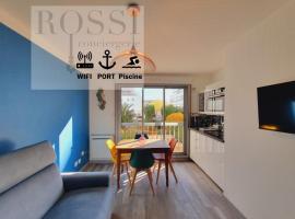 Suite élégante Club Centre-ville Wifi Piscine - ROSSIconciergerie - Linge inclus, hotel i La Grande-Motte