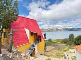 Chalet-Familiar Tota, full-equipado! CLIMATIZADO!, hotel na praia em Lago de Tota