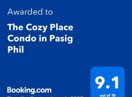 The Cozy Place Condo in Pasig Phil, hotel v destinaci Manila