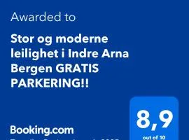 Stor og moderne leilighet i Indre Arna Bergen GRATIS PARKERING!!