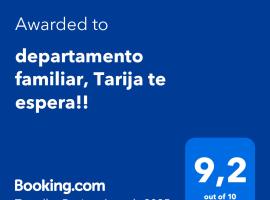 departamento familiar, Tarija te espera!!, khách sạn ở Tarija