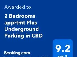 2 Bedrooms apprtmt Plus Underground Parking in CBD