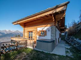 Chalet in Veysonnaz with hot tub, hotel en Veysonnaz