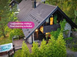 Villa Alppihimos - 6 henkil&ouml;lle, Keski-Himos, 45m&sup2; + 33m&sup2;, Hotel mit Whirlpools in J&auml;ms&auml;