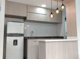 Espectacular apto espacio, confort y belleza